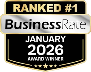 ranked #1 january 2026 badge google reviews chester county, pa